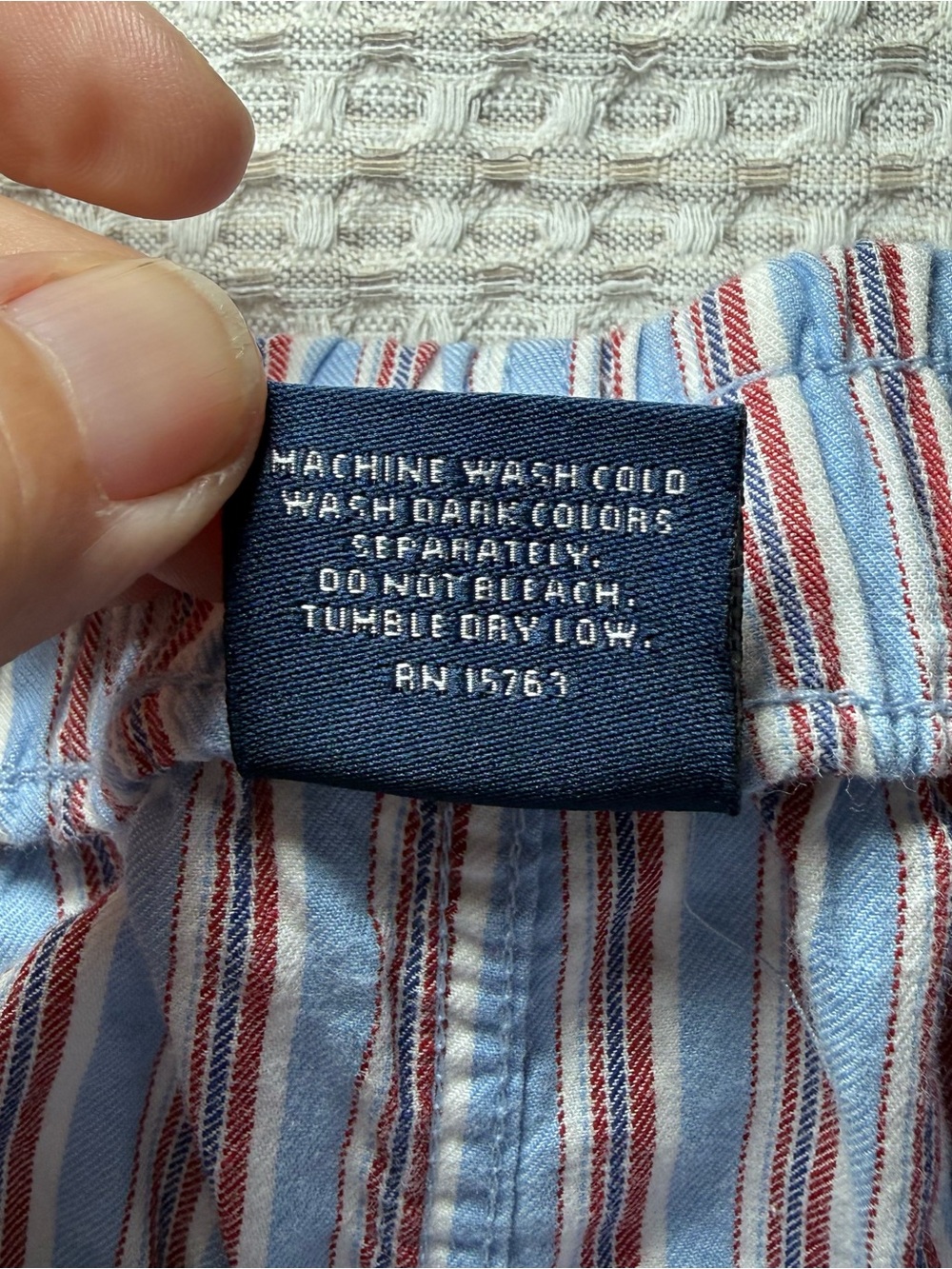 Polo Ralph Lauren Pajama Pants Mens Large Red Blue Stripe Cotton Sleep Lounge - Picture 7 of 10